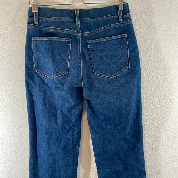 TALBOTS Sculpt Straight Leg Denim Jean Blue Size 4 - Picture 5 of 8